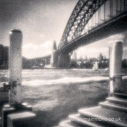 Sydney Harbour Bridge from Ives Steps Wharf